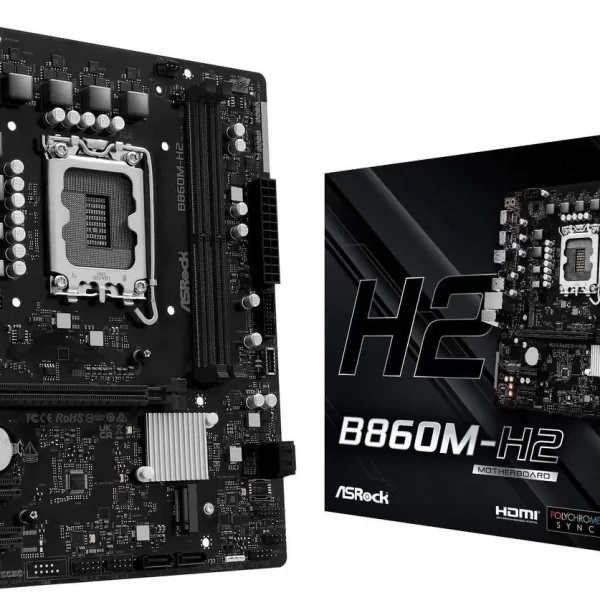 pc mat plus asrock b860m h2 frontal