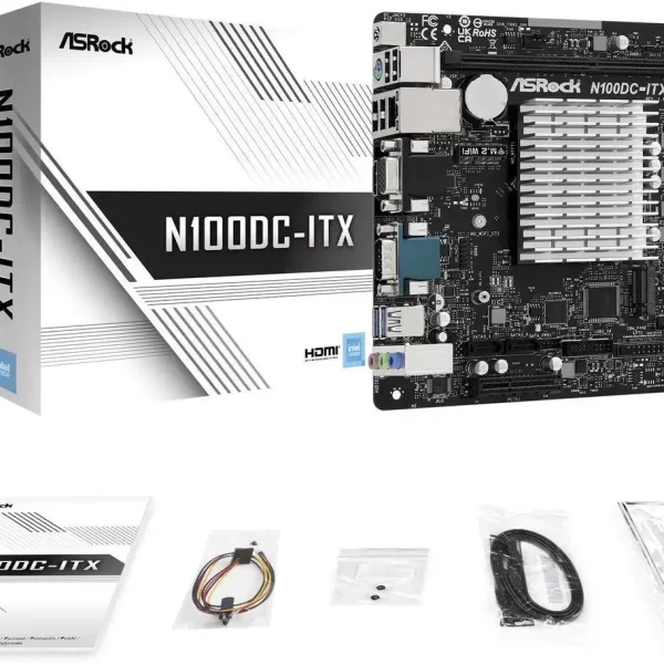 pc mat plus asrock n100dc itx frontal