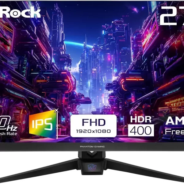 pc mat plus asrock phantom gaming pg27fft1a monitor 27 ips fhd 180hz frontal 01