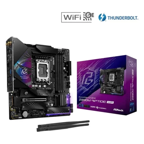 pc mat plus asrock z890m riptide wifi frontal