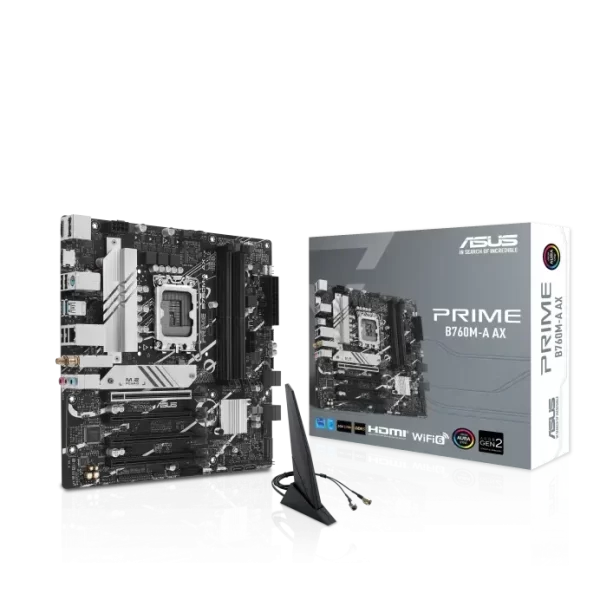 pc mat plus asus b760m a ax6 ii frontal