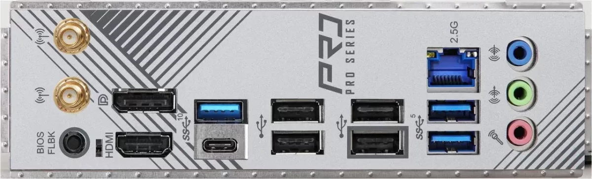 pc mat plus tarjeta madre gaming blanca puertos